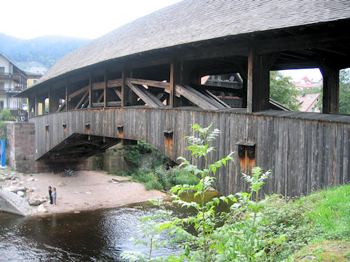 historical wooden bridge