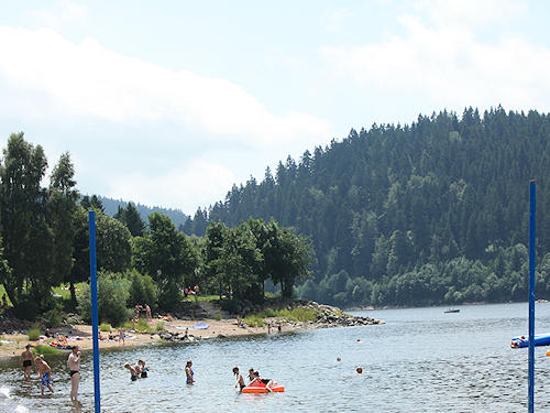 Bathing in Lake Schluchsee