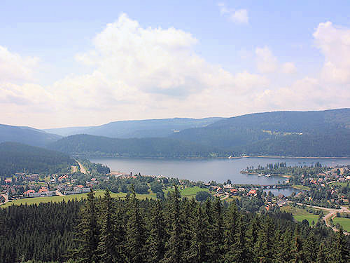 View from Riesenbühl lookout tower