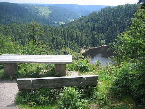 View on lake Glaswaldsee
