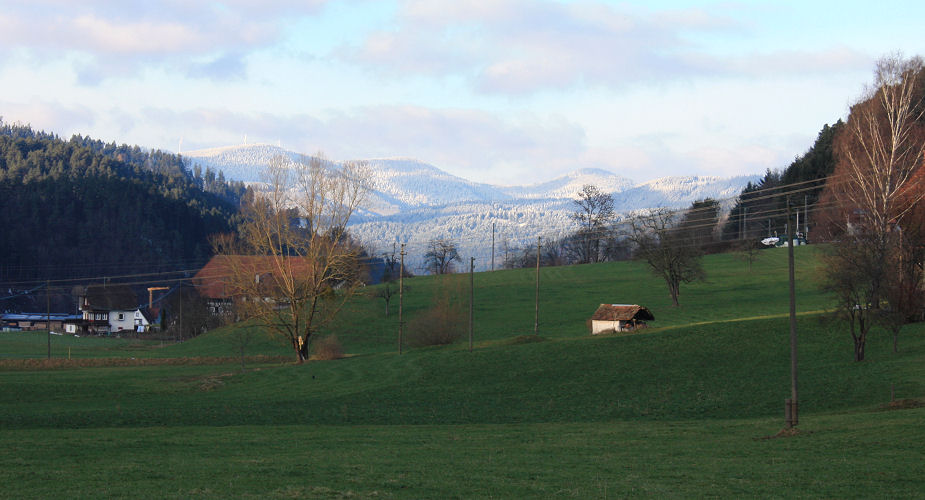 View from Gutach valley to Brandenkopf mountain