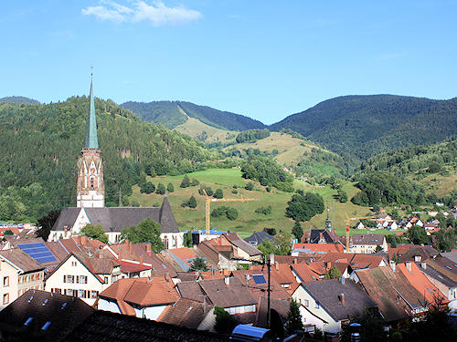Schönau in the Wiese valley