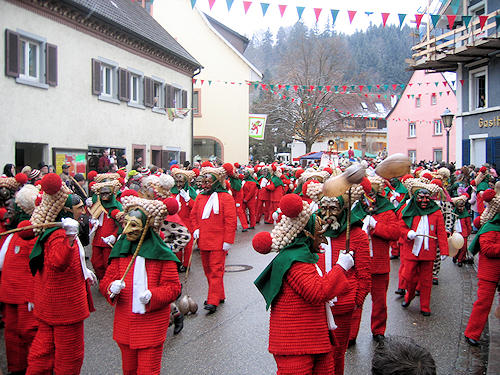 Schuttig procession in Elzach